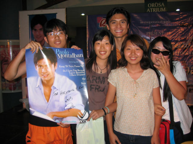 Paolo with Rachel and Friends at Robinsons Galleria